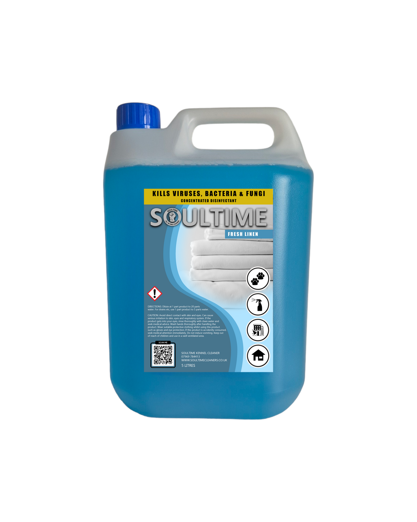 Soultime All-in-One Cleaner - Fresh Linen - 5 Litre