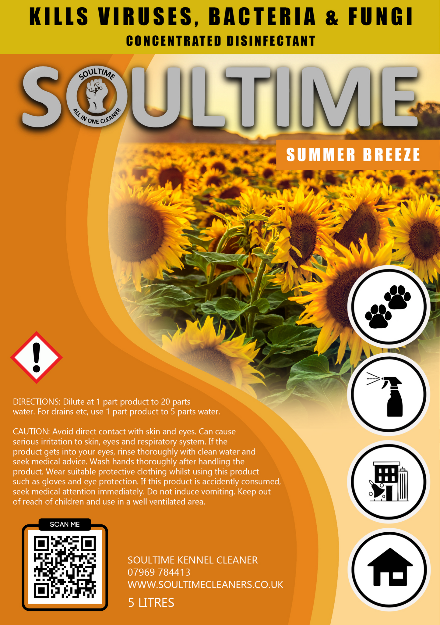 Soultime All-in-One Cleaner - Summer Breeze - 5 Litre