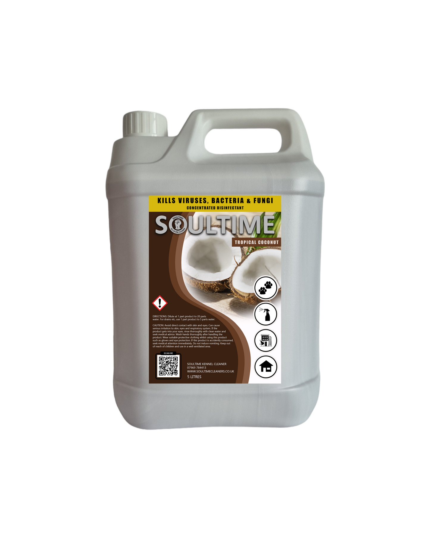 Soultime All-in-One Cleaner - Tropical Coconut - 5 Litre