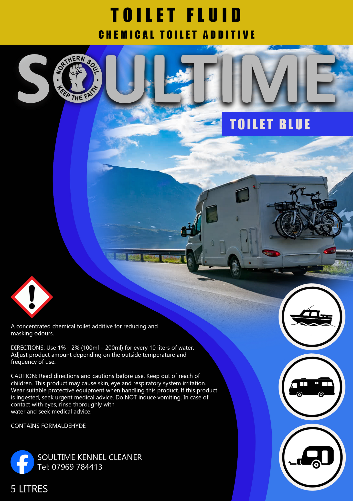 Soultime Toilet Fluid - 5 Litres