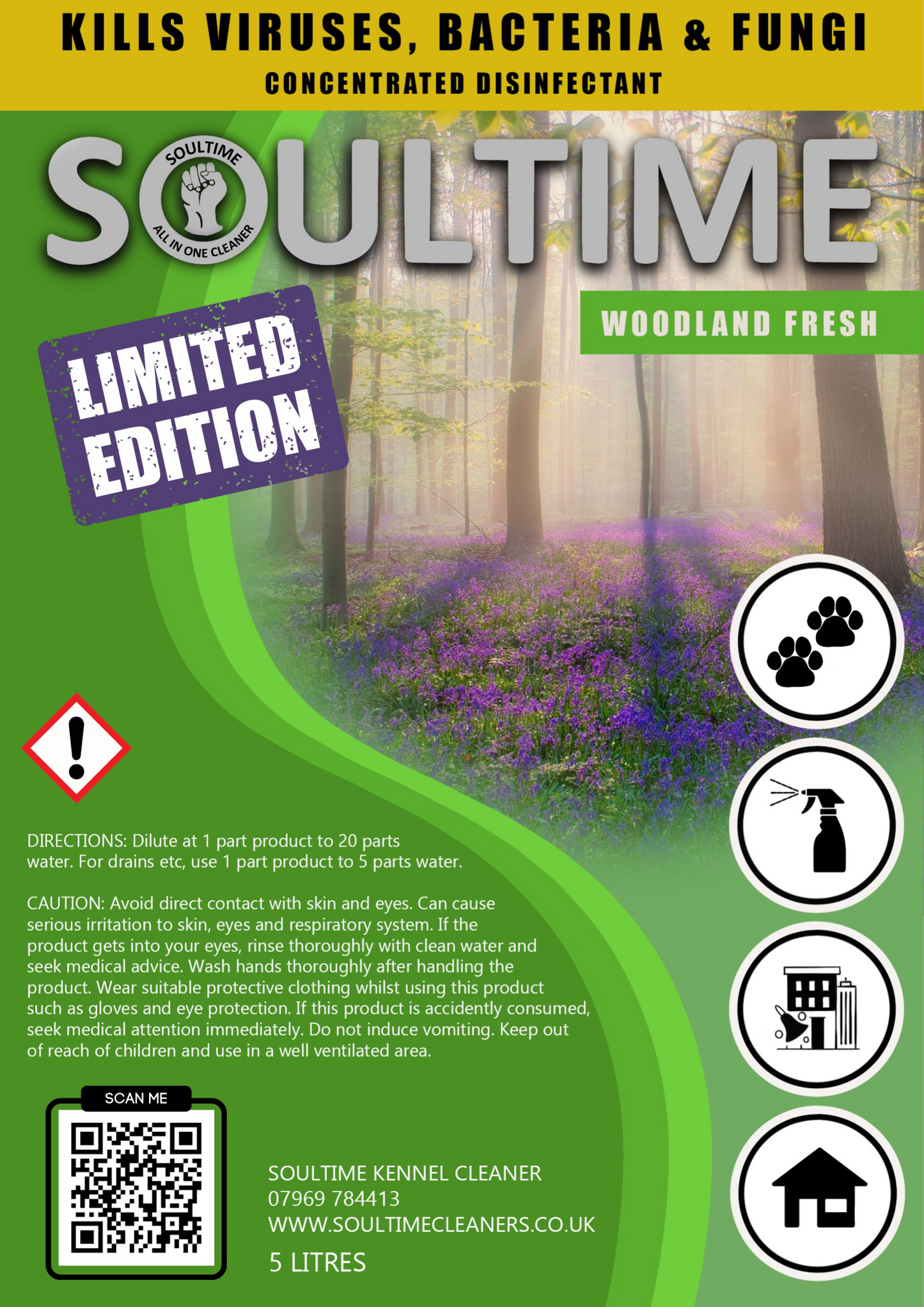 Soultime All-in-One Cleaner - Woodland Fresh (Limited Edition) - 5 Litre